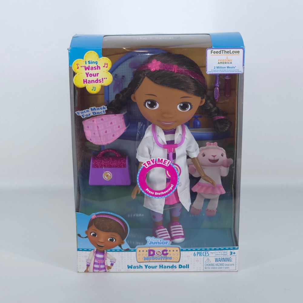 Doc McStuffins Disney Junior Wash Your Hand Singing Doll Christmas SEE VIDEO NEW